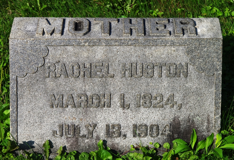 Rachel Huston's tombstone