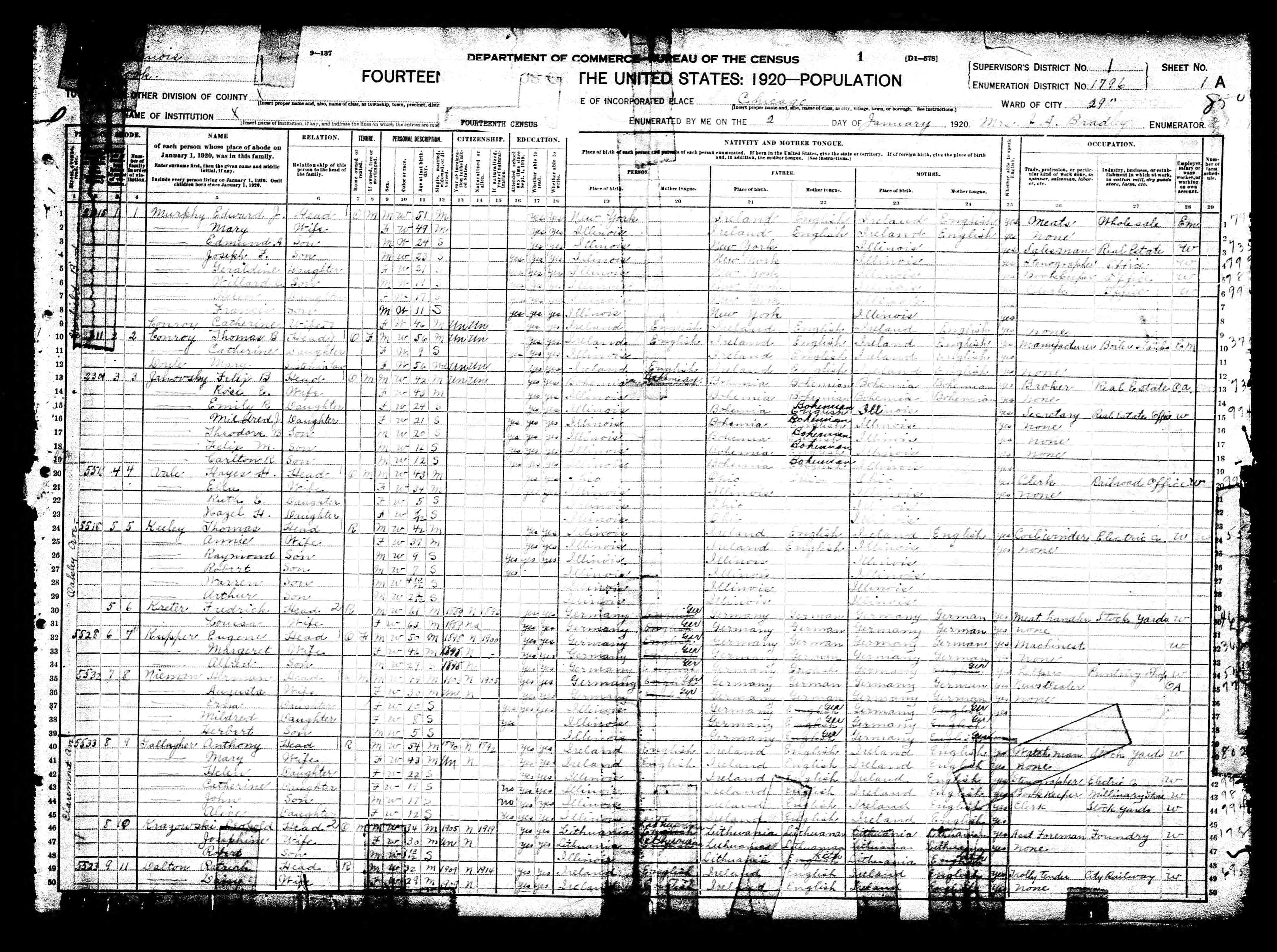 1920 United States Federal Census
